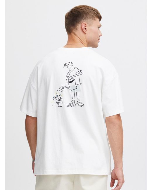 Solid T-Shirt Imre in White für Herren
