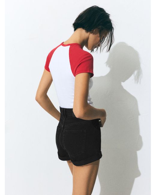 Pull&Bear Black Shorts