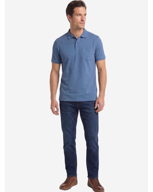 Redmond Shirt Basic in Blue für Herren