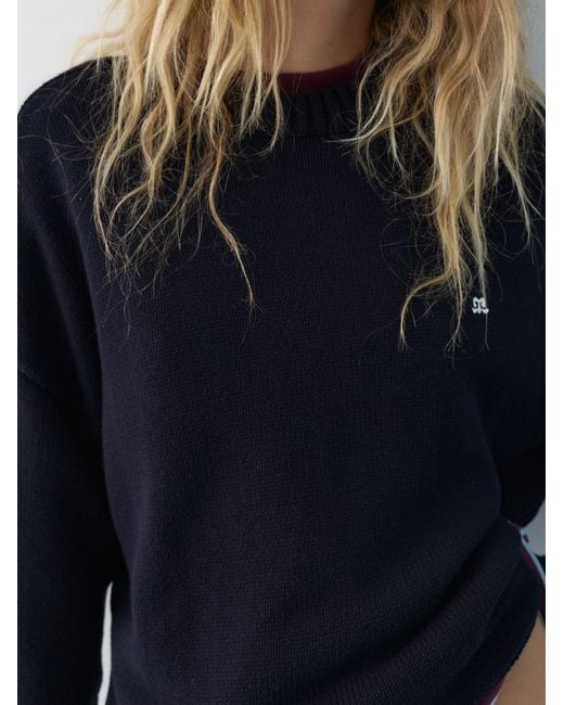 Pull&Bear Blue Pullover Pacific