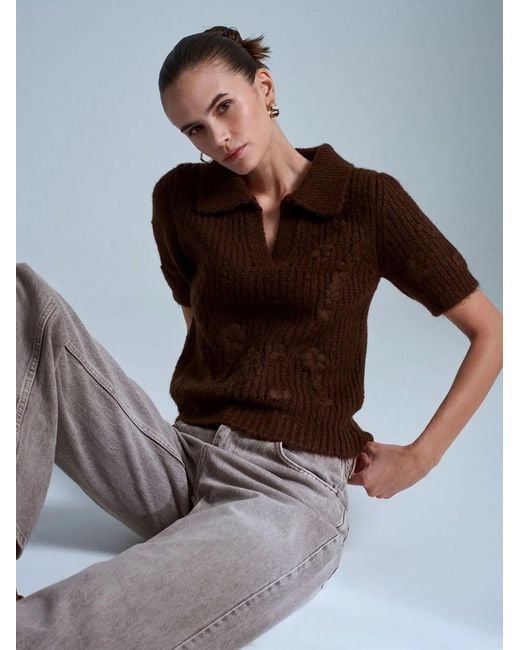 Dilvin Brown Pullover Pullover