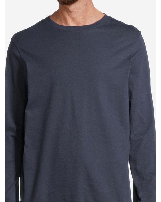 Schiesser Pyjama Lang Night & Home in Blue für Herren