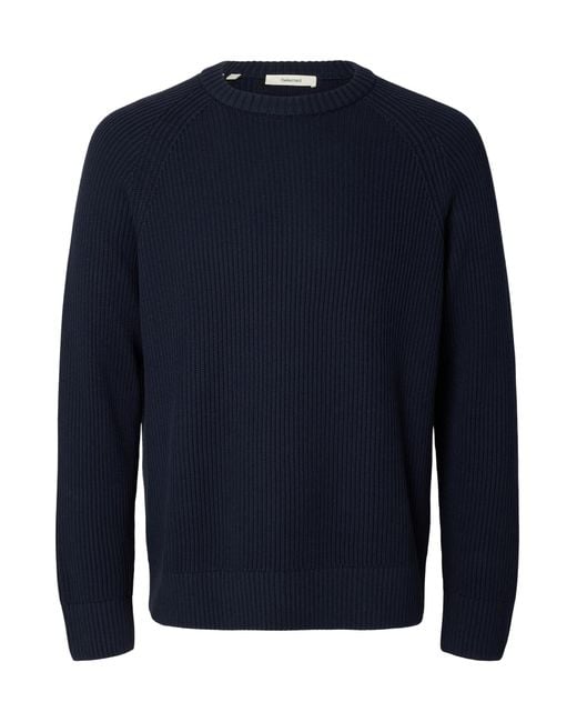 SELECTED Pullover Slmbraun in Blue für Herren