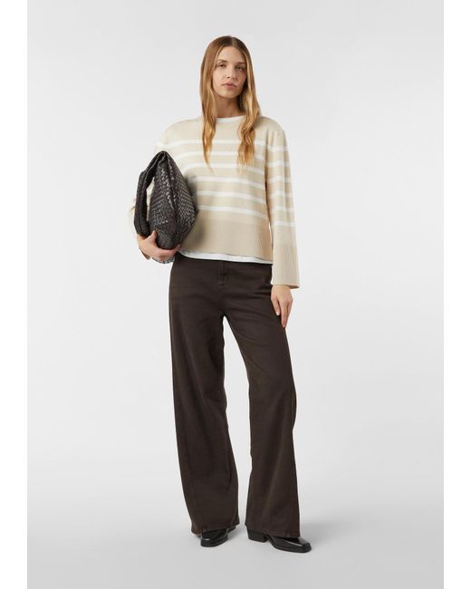Comma, White Pullover