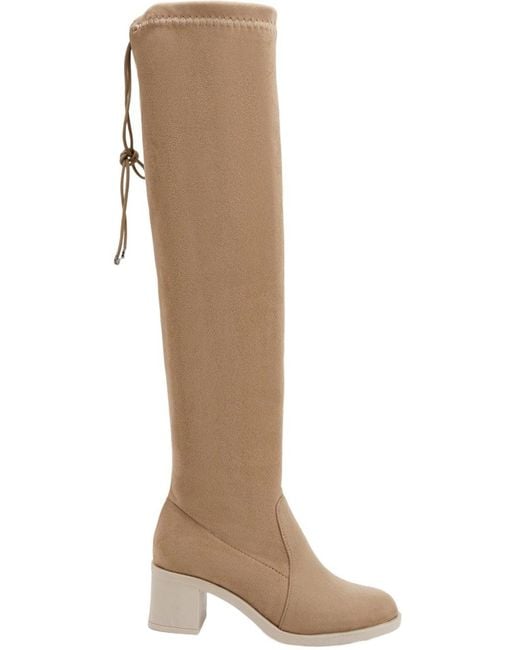 Limoya Natural Boots Roxie Wildleder-Stretch-Stiefel Für Damen Mit Spitzer Zehenpartie Und 6 Cm Absatz