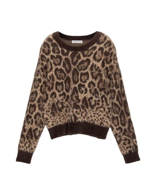 Pull&Bear Brown Pullover