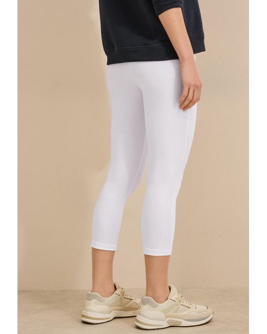 Cecil White Basic Leggings