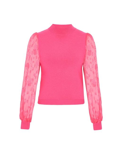 faina Pink Pullover Festive
