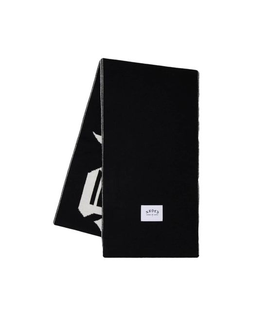 Edwin Schal Graphic Scarf in Black für Herren