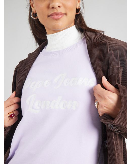 Pepe Jeans Purple Sweatshirt 'Alison'