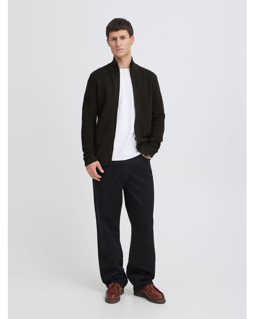 Solid Strickjacke Valencia in Black für Herren