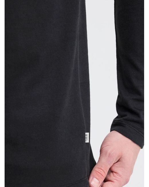 Solid V-Shirt Sdodifan in Black für Herren