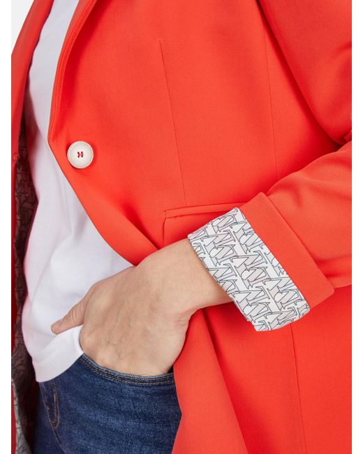 White Label Red Langblazer