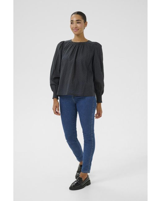 Kaffe Black Bluse Ka Roca