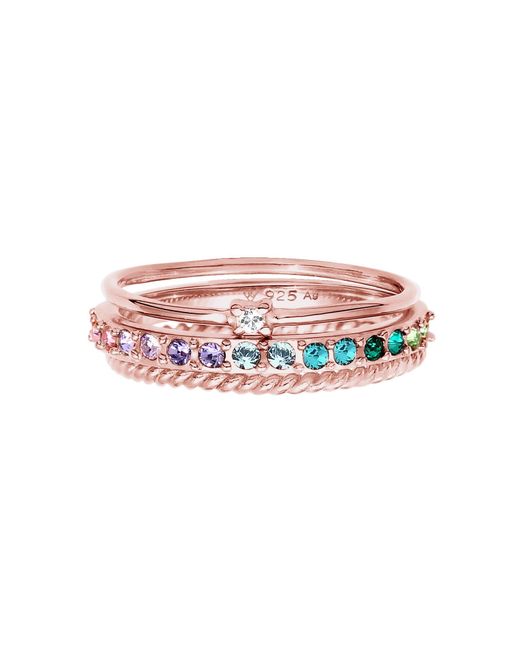 Elli Jewelry Multicolor Ring-Set