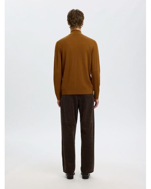 SELECTED Pullover Slhtray in Brown für Herren