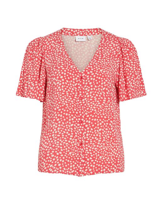Vila Pink Bluse Vigrace