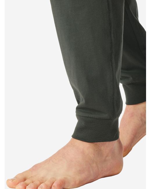 Schiesser Pyjama in Green für Herren