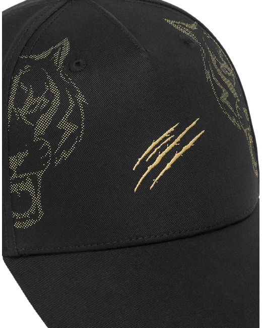 Philipp Plein Cap Tiger in Black für Herren