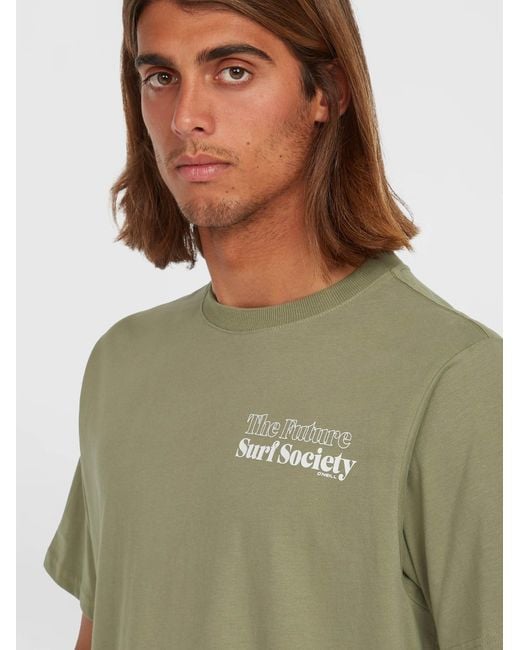 O'neill Sportswear Oneill T-Shirt The Future Surf Society in Green für Herren