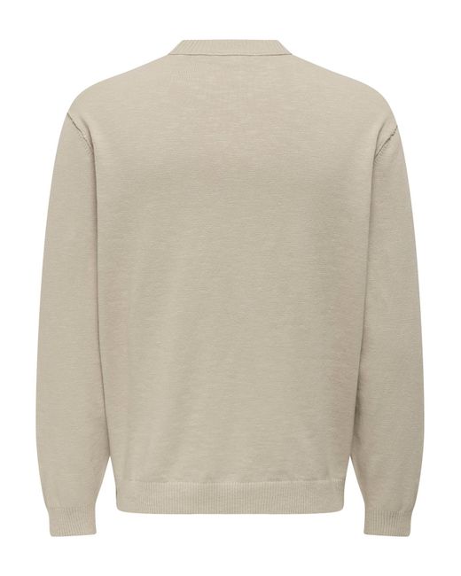 Only & Sons Pullover Onsgame in Natural für Herren