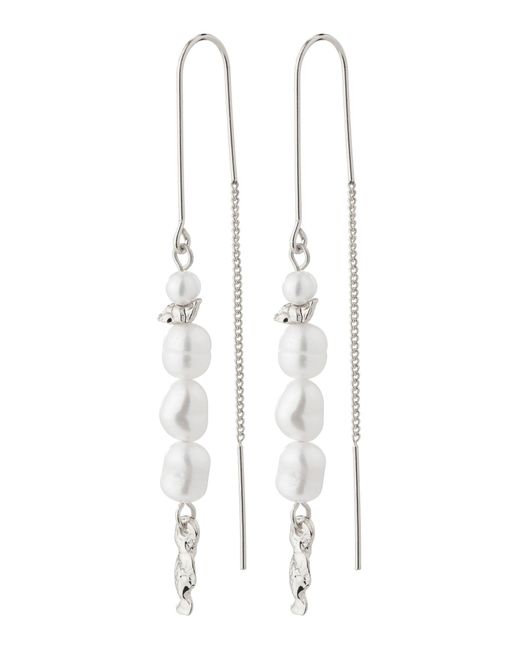 Pilgrim White Ohrringe Berthe