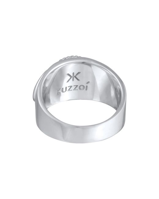Kuzzoi Ring Howlith in Blue für Herren