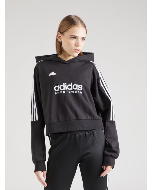 Adidas Black Sportsweatshirt 'tiro'