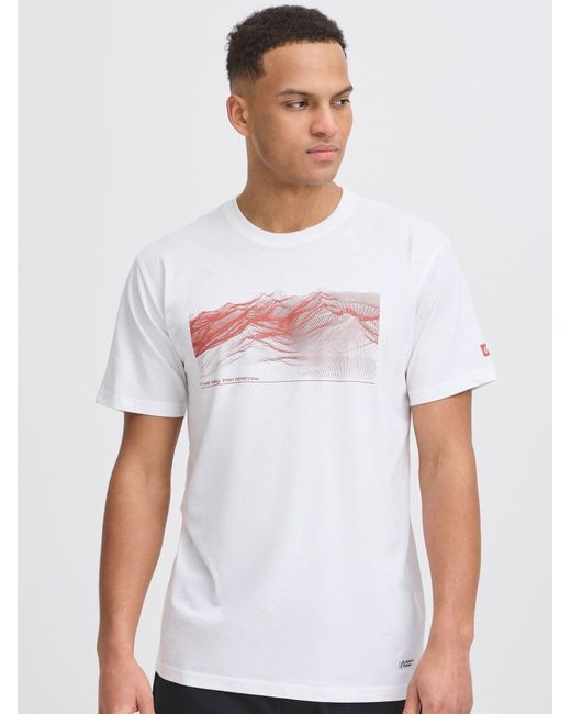 North Bend T-Shirt Carsten in White für Herren