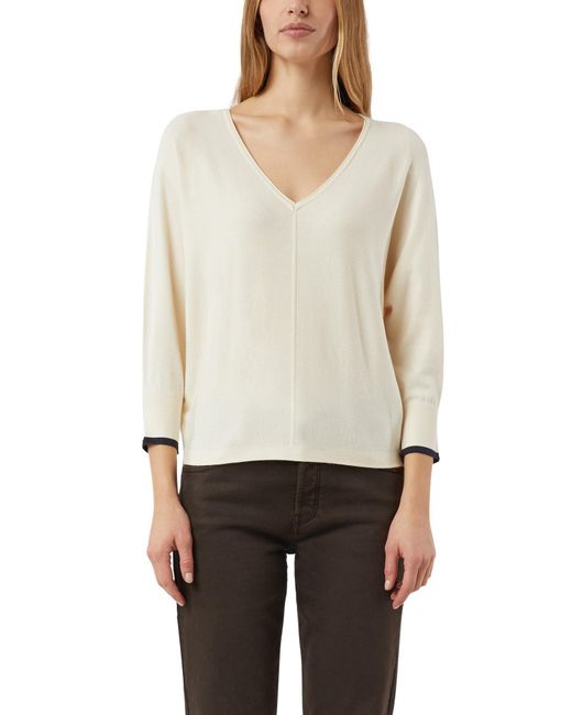 Comma, White Pullover