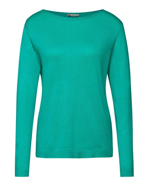 Street One Green Weicher Strickpullover