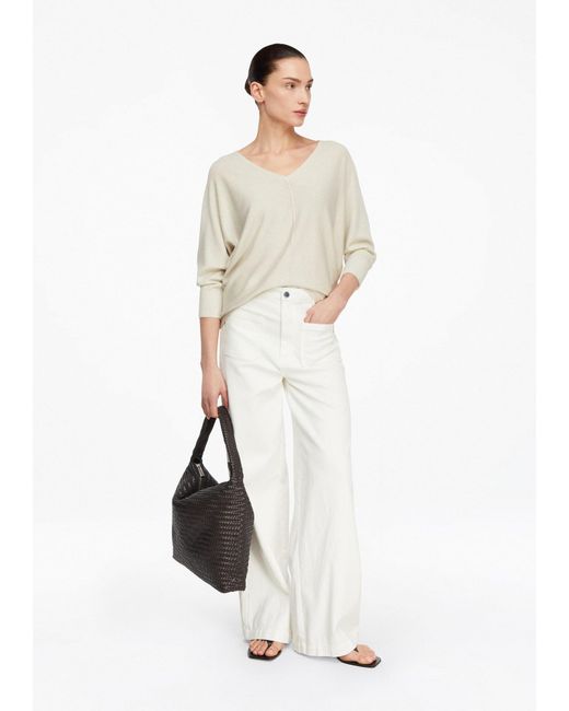 Comma, White Strickpullover