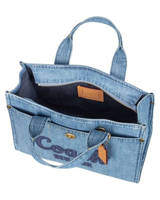 COACH Blue Handtasche Cargo Tote Bag