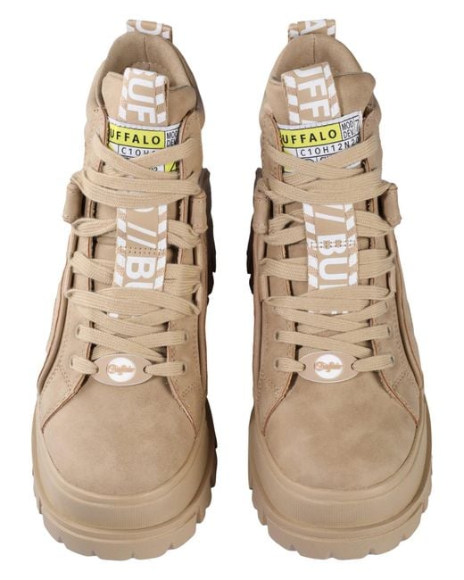 Buffalo Natural Schnürstiefelette Aspha