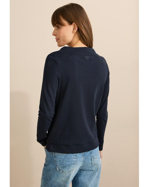 Cecil Blue Shirt Mit Wording