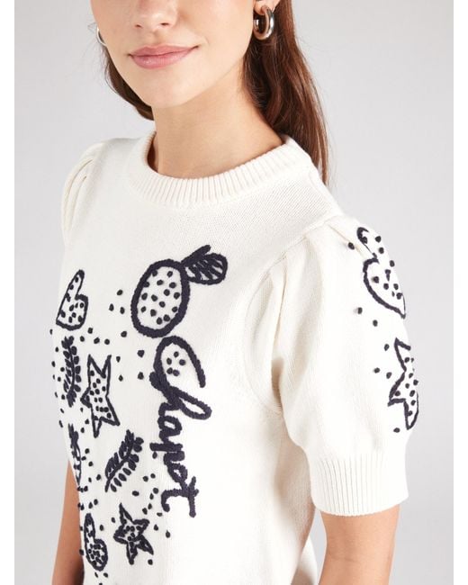 FABIENNE CHAPOT White Pullover 'Edo'