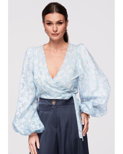 Ombre White Bluse