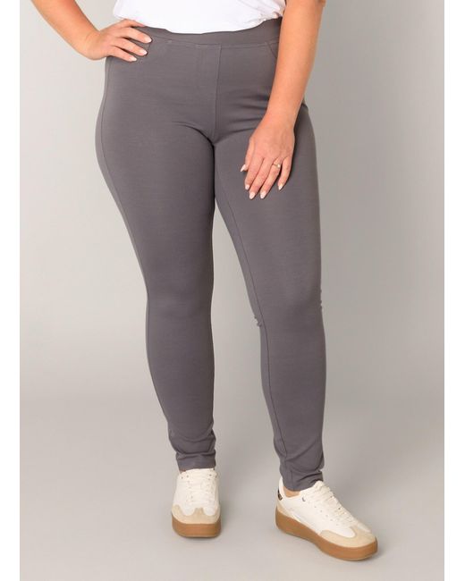Base Level Curvy Gray Leggings Arnika