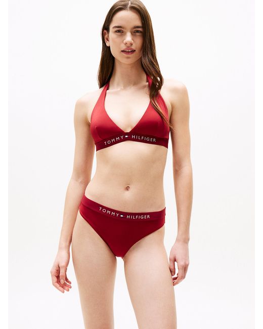 Tommy Hilfiger Red Bikinihose