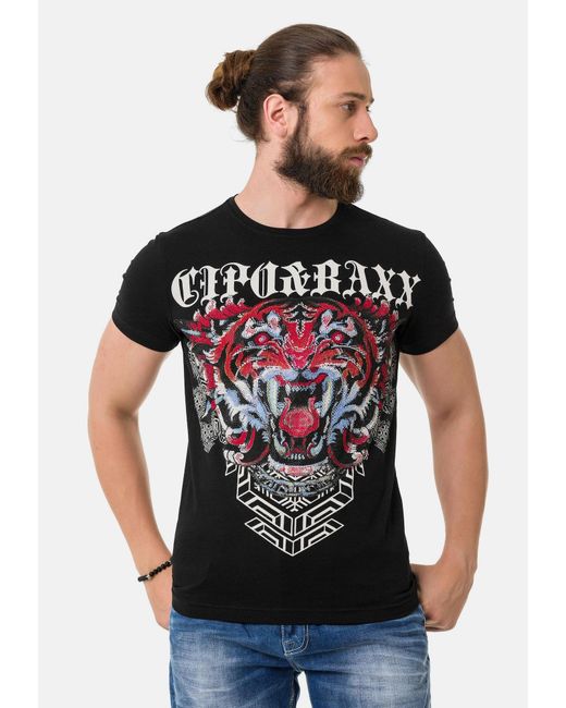 Cipo & Baxx T-shirt in Black für Herren