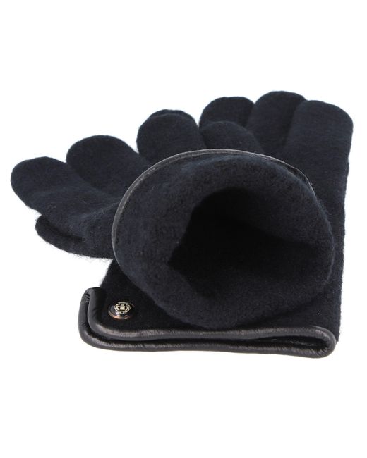 Roeckl Strickhandschuhe Klassischer Walkhandschuh in Black für Herren