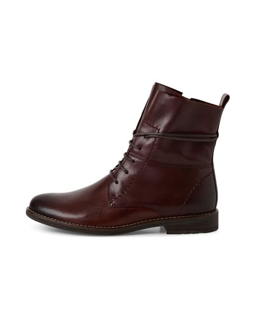 Marco Tozzi Brown Schnürstiefelette