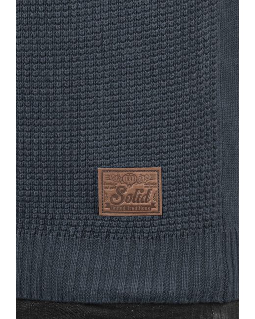 Solid Pullover Tommy in Blue für Herren