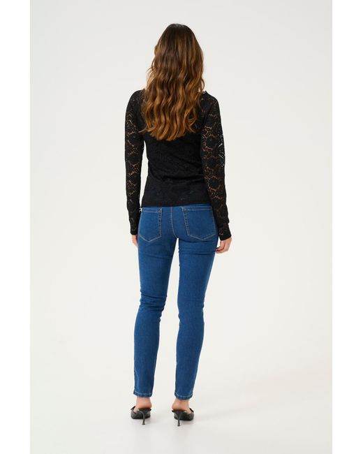 Kaffe Black Bluse Ka Aia