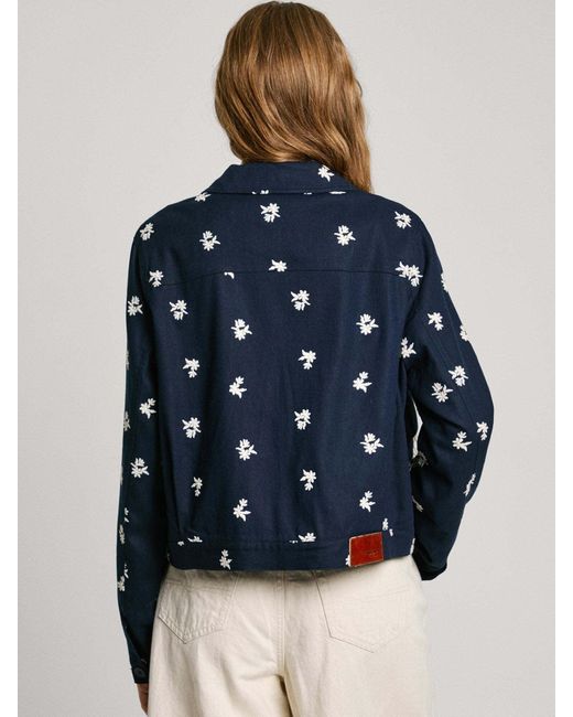 Pepe Jeans Blue Jacke 'Georgina'