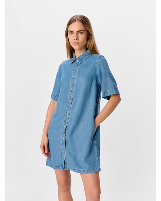 Object Blue Blusenkleid Objframe