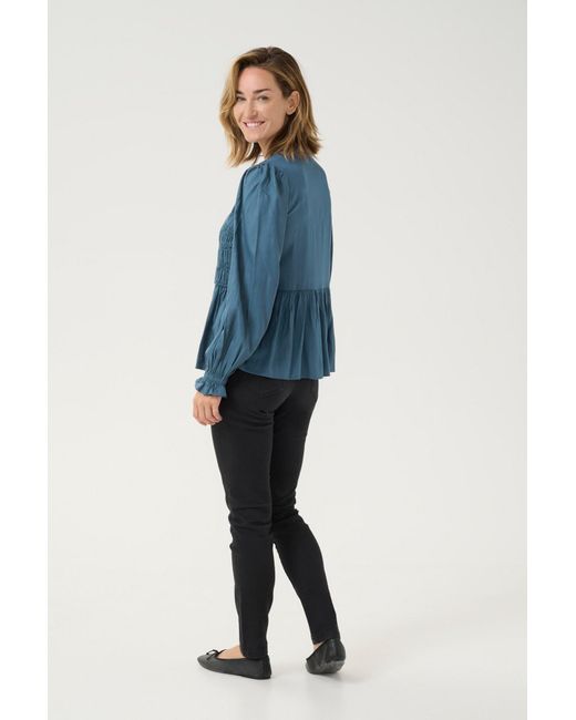 Kaffe Blue Bluse 'Kamilla