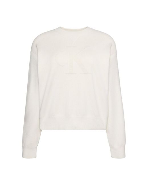 Calvin Klein White Pullover