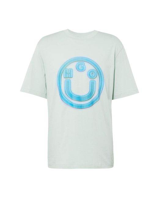 HUGO T-shirt 'nakoree' in Blue für Herren
