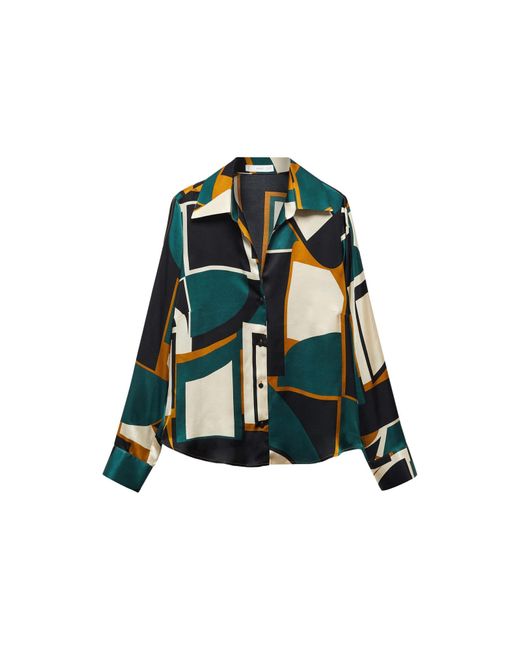 Mango Green Bluse 'sevilla'